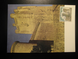 1969 Castillo De Torrelobaton Valladolid Castle Chateau Maxi Maximum Card SPAIN - Châteaux