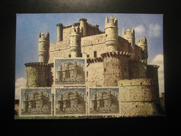 1966 Guadamur Toledo Castillo Castle Chateau Maxi Maximum Card SPAIN - Châteaux