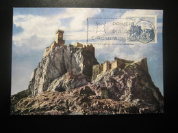 1966 Monteagudo Murcia Castillo Castle Chateau Maxi Maximum Card SPAIN - Châteaux