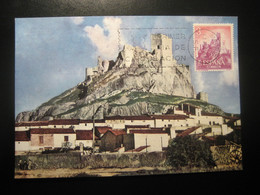1966 Almansa Albacete Castillo Castle Chateau Maxi Maximum Card SPAIN - Châteaux