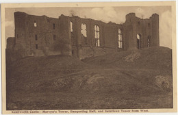 Kenilworth Castle : Mervyn's Tower, Banqueting Hall And  Saintlowe Tower From West. - (England, U.K.) - Warwick