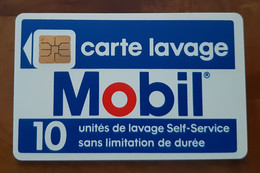 TRES ANCIENNE CARTE A PUCE LAVAGE MOBIL VERSO NEUBAUER SAINT DENIS B.E !!! - Lavage Auto