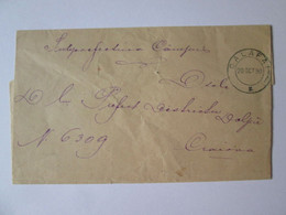 Roumanie:Comte De Doljiu/Plasa Câmpu-Calafat Lettre Prefet 1890/Romania:Doljiu County/Plasa Câmpu-Calafat Prefect Letter - Covers & Documents