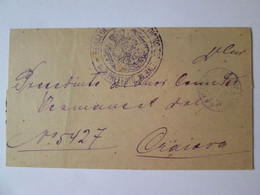 Roumanie:Comte De Doljiu/Plasa Balta-Craiova Lettre Prefet 1890/Romania:Doljiu County/Plasa Balta-Craiova Prefect Letter - Lettres & Documents