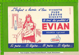 BUVARD : Lenfant A Besoin De L'eau D'EVIAN  Femme Enfant - Limonate