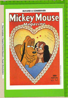 BUVARD : Mickey Mouse Magazine   :Coeur Dentelé - Cartoleria