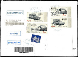 Europa Cept - 2013 - Moldova - Postal History & Philatelic Cover With Registered Letter - 1 - 2013