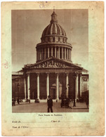 Protège Cahier : Paris - Façade Du Panthéon - Place De La Bastille, Colonne De Juillet : Images Collées à L'intérieur - Protège-cahiers