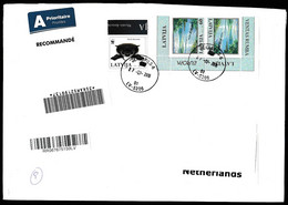 Europa Cept - 2010 - Latvia - Postal History & Philatelic Cover With Registered Letter - 31 - 2010