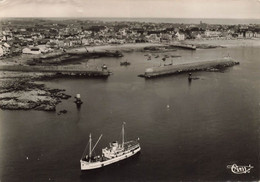 Quiberon * Vue Aérienne Sur Le Bateau GUEDEL Et Vue Générale Du Port - Quiberon