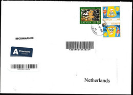 Europa Cept - 2010 - Latvia - Postal History & Philatelic Cover With Registered Letter - 42 - 2010