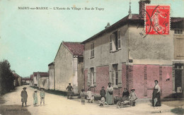 Mairy Sur Marne * Route De Togny , Entrée Du Village * Villageois - Andere & Zonder Classificatie