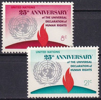 UNO NEW YORK 1973 Mi-Nr. 262/63 ** MNH - Unused Stamps