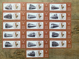 China Platform Ticket,2017 Year Of Cock,16 Pcs - Mundo