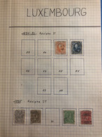 Luxembourg, Lot Collection Sur Page - Oblitéré Période 1891 - 1957 - Voir Photos - (L144) - Collections