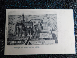 Abbaye Du Val-Dieu En 1839, Alph. Willems, Arlon Et Aubel, 1901 (A17) - Aubel