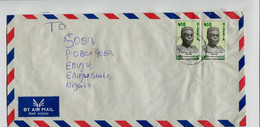 NIGERIA  - Affranchissement Sur Lettre - Anniversaire De L'Indépendance - Nigeria (1961-...)