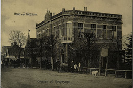 Hoogezand (Grn.) Groeten Uit - Hotel Van Biessum 1909 Topkaart - Hoogezand