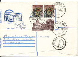 South Africa Registered Cover Riebeekhoogte 12-11-1982 - Briefe U. Dokumente