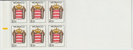 Monaco 1987 : Armoiries Stylisées 3 Paires Sur Carnet Non Plié N° 1613a ** - Postzegelboekjes