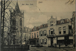 Zeist // Ned. Herv. Kerk En Omgeving Ca 1900 Topkaart - Zeist