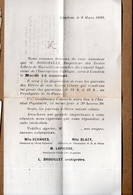 Condom (32) Invitation Conférence Causerie  Mr BORGIALLE Membre Du Conseil Sup De L'instrution Publique 1939 (PPP41169) - Programme