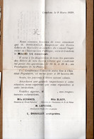 Condom (32) Invitation Conférence Causerie  Mr BORGIALLE Membre Du Conseil Sup De L'instrution Publique 1939 (PPP41169) - Programmes