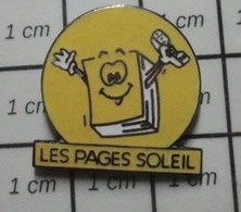 414c Pin's Pins : Rare Et Belle Qualité : FRANCE TELECOM / ANNUAIRE LES PAGES SOLEIL Par MDB - France Télécom