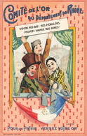 GUIGNOL Guignol * CPA Illustrateur * Au Dos Pub Souvenir Banque De France à Lyon Directeur 1917 * Marionnettes - Autres & Non Classés