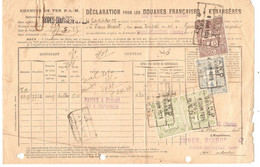 Déclaration Douanes Françaises&Etrangères De Torpes-Boussières Doubs > Meert Gand TP Fiscaux Gent TOL-Douane 1925 - Documents