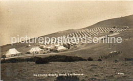 CAMP BEACHY HEAD EASTBOURNE OLD RP POSTCARD SUSSEX MILITARY - Eastbourne