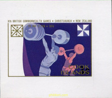 202872 MNH COOK Islas 1974 10 JUEGOS DE LA COMMONWEALTH - Weightlifting