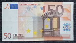 50 Euro 2002 M032 V Spain Trichet Circulated - 50 Euro