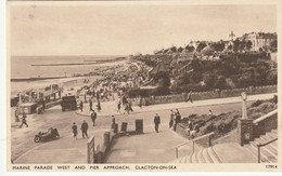 CLACTON ON SEA -MARINE PARADE WEST AND PIER APPROACH - Clacton On Sea