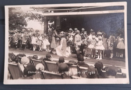 CROWNING ROSE QUEEN JUNE 12TH 1930 OLD R/P POSTCARD ISLE OF MAN BY KEIG DOUGLAS - Insel Man