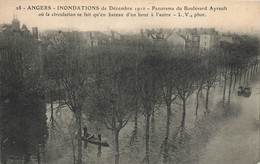 Angers * Inondations Décembre 1910 * Panorama Du Boulevard Ayrault * Crue Catastrophe - Angers
