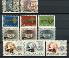 Portugal - 1968 - MNH ** - Almost Complete Year Set - Mi1049/1059 (only 1 Set Lacking) - Cv € 43,00 - Ganze Jahrgänge