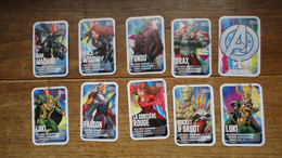 10 Cartes De Collection Marvel - Marvel