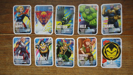 10 Cartes De Collection Marvel - Marvel