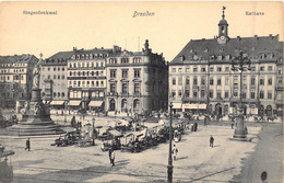 ALLEMAGNE - Dresden - Siegesdenkmal - Rathaus - Marché - Carte Postale Ancienne - Autres & Non Classés