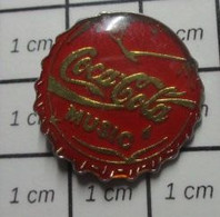 414c Pin's Pins / Beau Et Rare /  COCA-COLA / CAPSULE COCA-COLA MUSIC Par ESSO - Coca-Cola