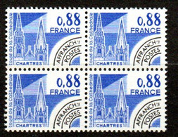 Préoblitéré Yvert N° 163 ** - 0,88 Monuments Historiques, Bloc De 4 - 1964-1988