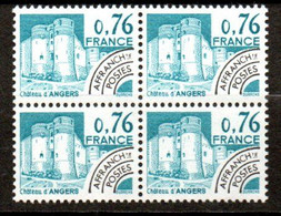 Préoblitéré Yvert N° 166 ** - 0,76 Monuments Historiques, Bloc De 4 - 1964-1988