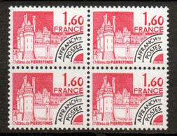 Préoblitéré Yvert N° 168 ** - 1,60 Monuments Historiques, Bloc De 4 - 1964-1988