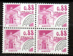 Préoblitéré Yvert N° 169 ** -  0,88 Monuments Historiques, Bloc De 4 - 1964-1988