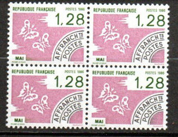 Préoblitéré Yvert N° 190 ** - 1,28 Les Mois De L'année "Mai" , Bloc De 4 - 1964-1988