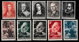 1947 Jaargang Nederland NVPH 490-499 Complete. Postfris/MNH** - Années Complètes