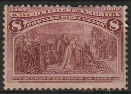 USA 1893 8 Cents Unused, Hinged. See Scan. Sc 236 - Nuovi
