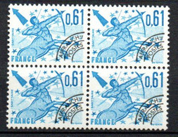 Préoblitéré Yvert N° 154 ** - 0,61 Signes Du Zodiaque "Sagittaire", Bloc De 4 - 1964-1988