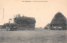 CPA 28 VUE DE BEAUCE LA MISE EN MEULE DES GERBES / SCENE D'AGRICULTURE - Autres & Non Classés